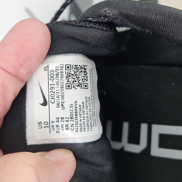 Nike Air Zoom Winflo 7 Running Shoes Gray Black White CJ0291 003 - Picture 10 of 10